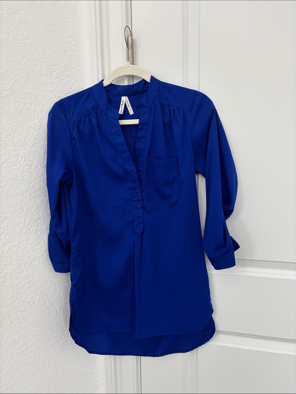 Live 4 Truth Royal Blue V-Neck Tunic Top
